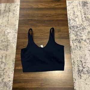Velocity Navy Blue Cropped Tank